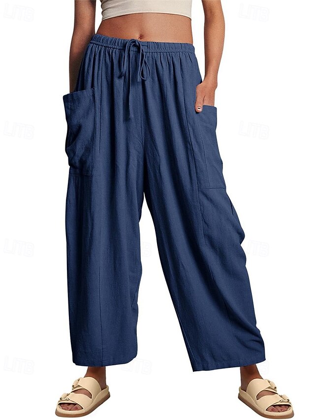 Women's Culottes Wide Leg Wide Leg Chinos Elegant Vacation