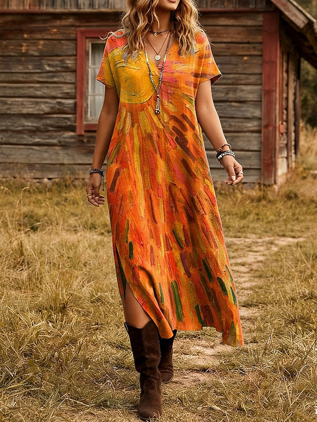 Women's Midi Dress A Line Dress Vacation Casual Daily Loose