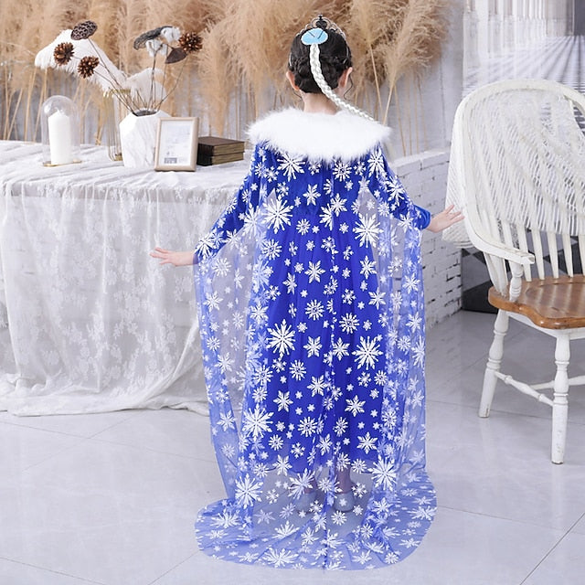 Girl Dress Theme Fairytale Elsa Frozen Princess Party Flower