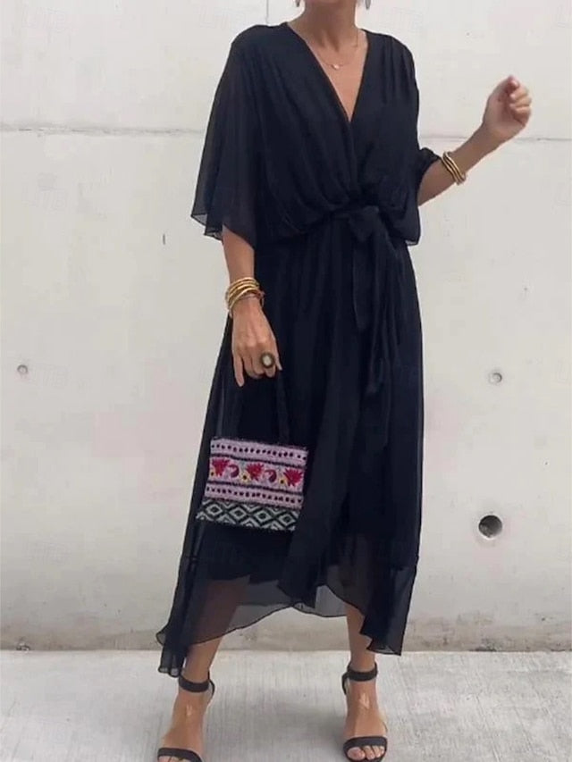 Women's Midi Dress Cocktail Dress Wedding Guest Dress