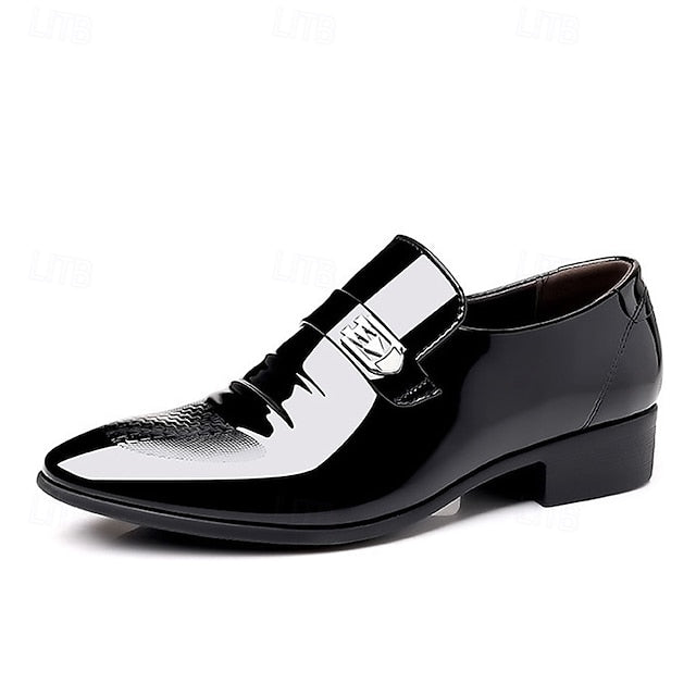 – Classic Patent Leather Shoes Slip-On Men's