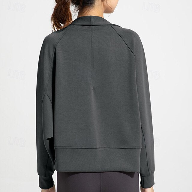 Women's Workout Cardigan Yoga Shawl Breathable Tencel Long