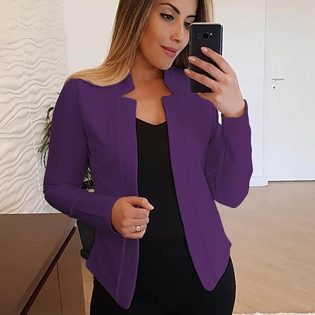 Women'S New Fashion Blazer Clean Fit Long-Sleeved Cardigan