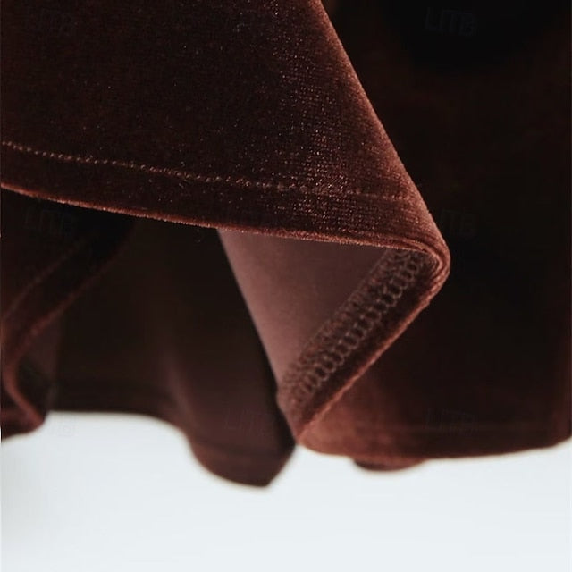Women's Shirt Velvet Elegant Dressy Ruched Tie Front