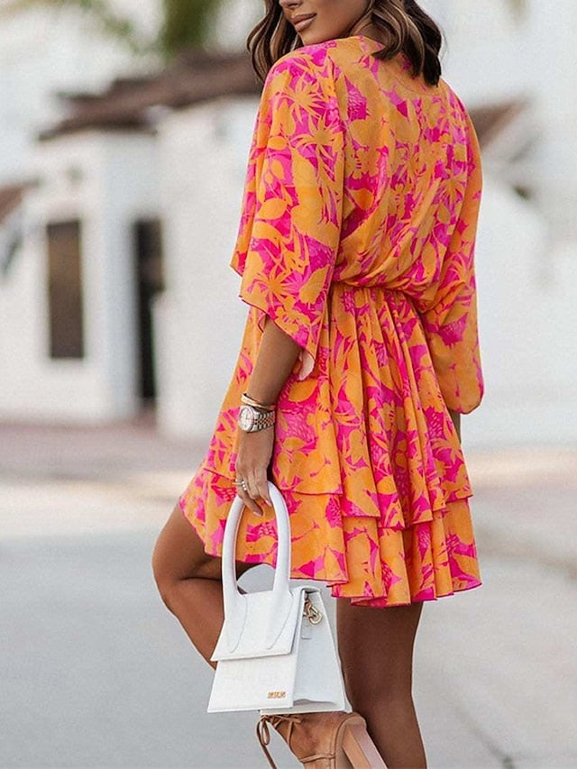 Women's Mini Dress Casual Dress Summer Dress Print Dress