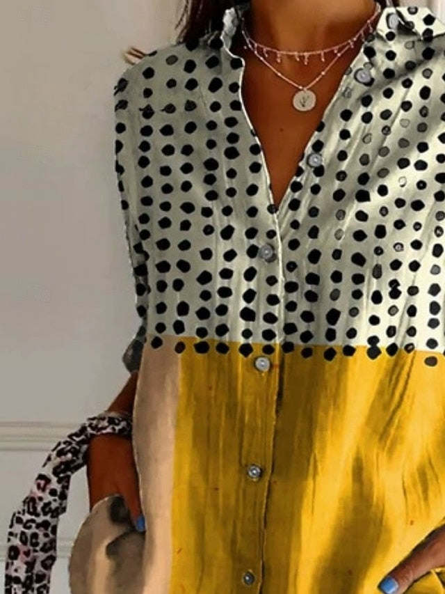 Women's Shirt Button Down Shirt Casual Shirt Beach Shirt