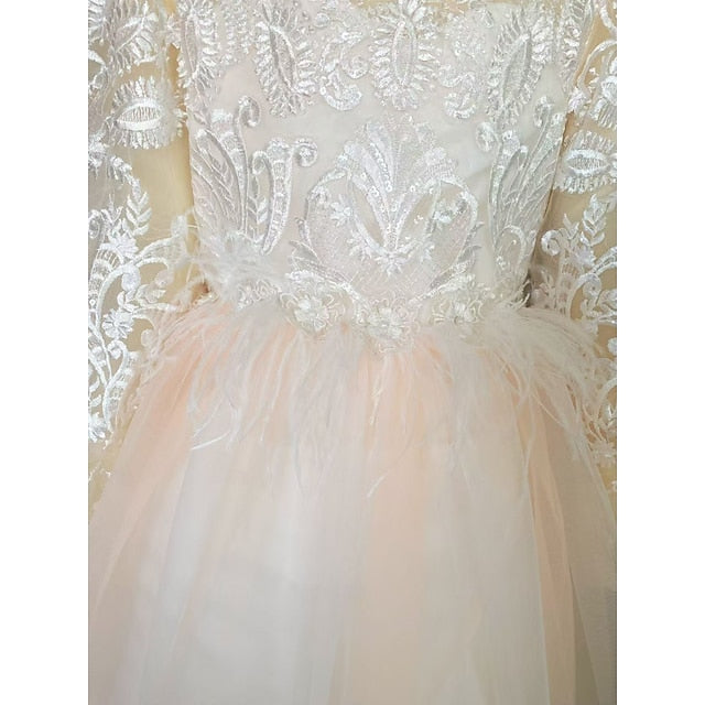 Girls' Girl Flower Dress Party Princess Wedding