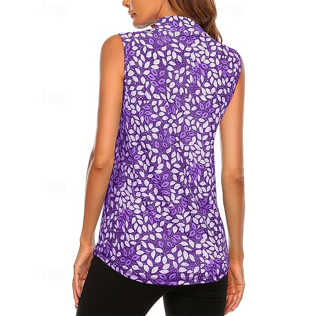 Women's Graphic Tropical Floral Botanical Sport Shirt Golf