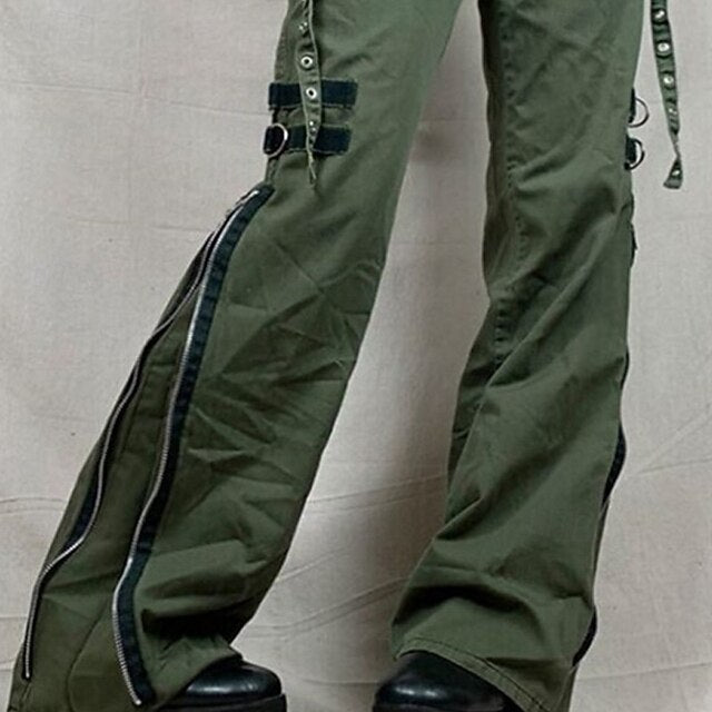 Women's Cargo Pants Fashion Streetwear Full Length Low