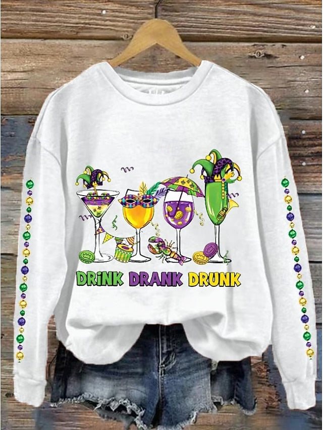 Carnival Women's Pullover Sweatshirt Graphic Shamrock