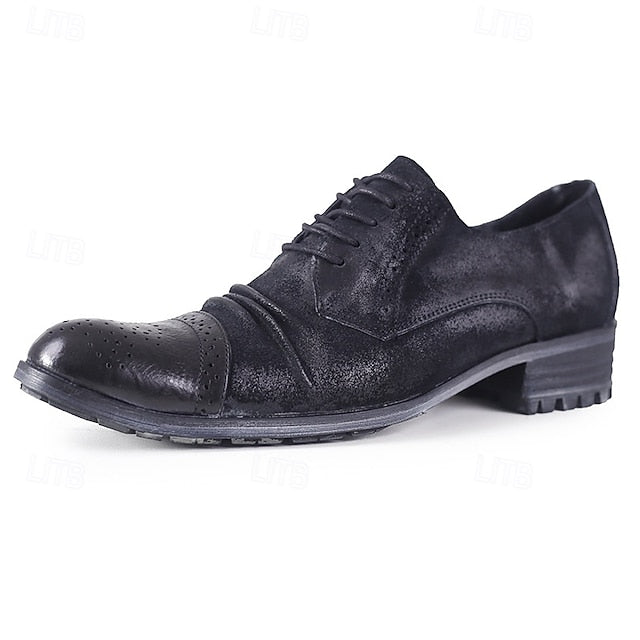 Genuine Oxford Leather Vintage – Men's Brogue Shoes