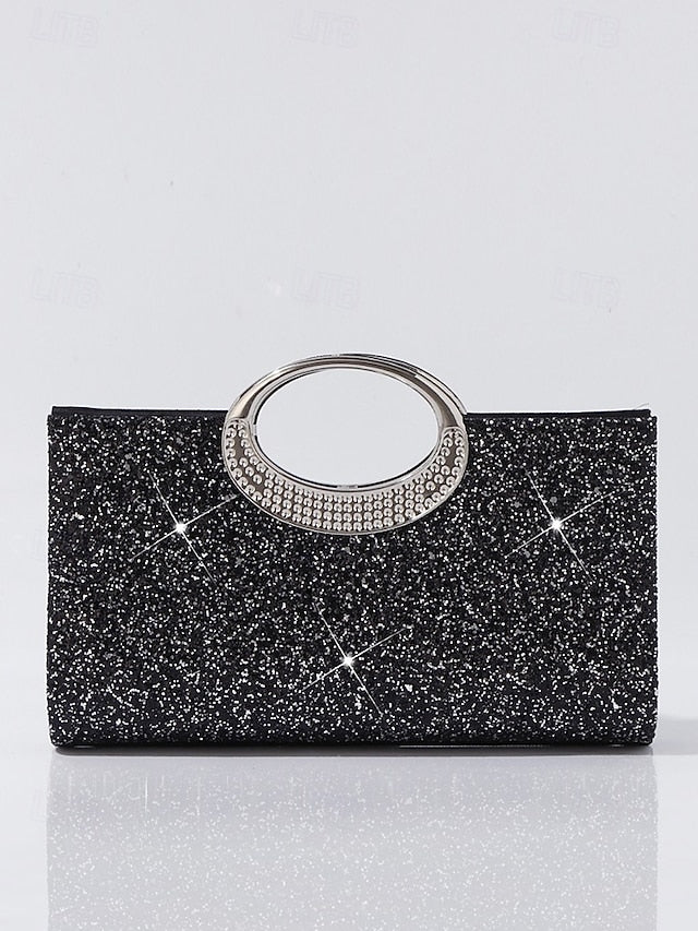 Silver with Gold Clutch Evening Women's Bag Glitter