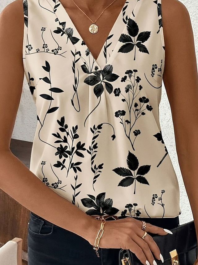 Women's Camisole Tank Top Print Floral Daily Modern
