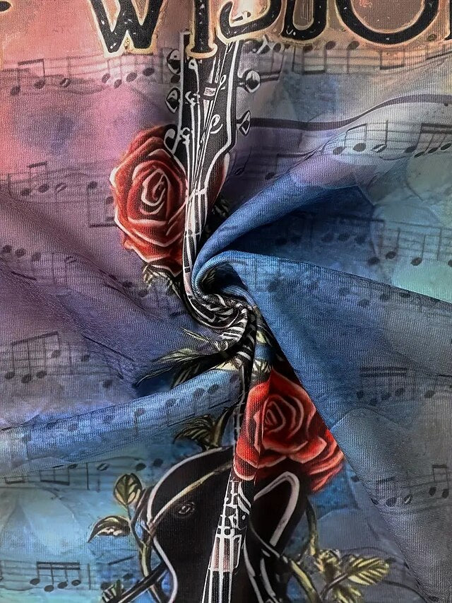 Women's T Shirt Summer Tops Graphic Flowers Classic Casual