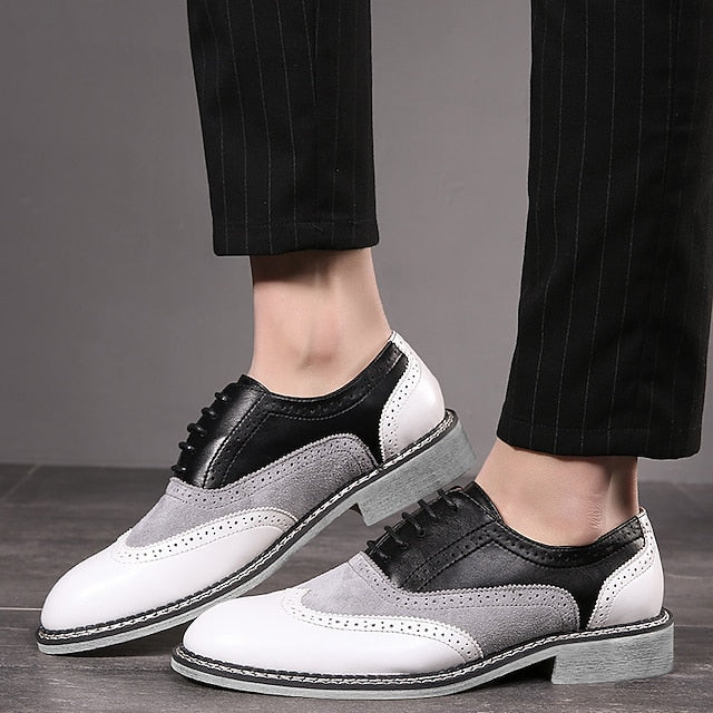 Spectator Gatsby-Inspired Wingtip Men's Shoes Oxford in