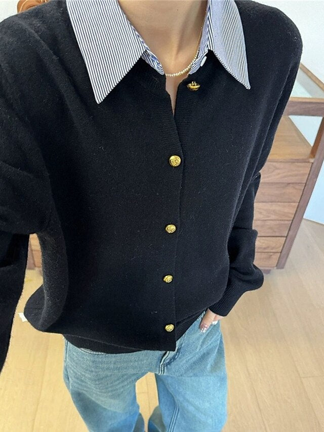 Women's Sweater Cardigan Fashion Streetwear Daily Solid