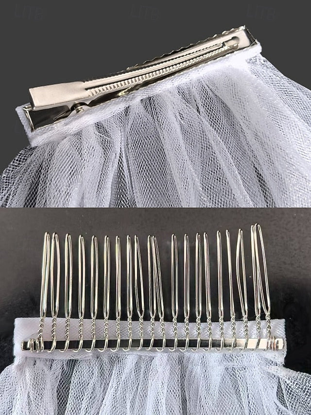 Veil Bridal Tulle Elegant Two-Layer – Soft with Classic