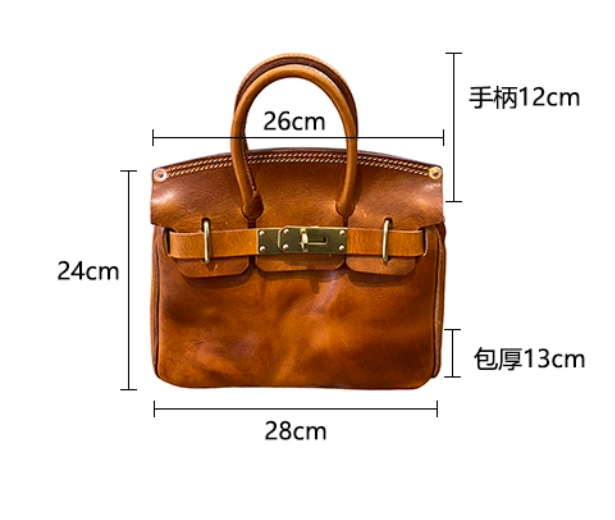 Italian Army Green Calf Leather Patchwork Tote Handbag GEM026