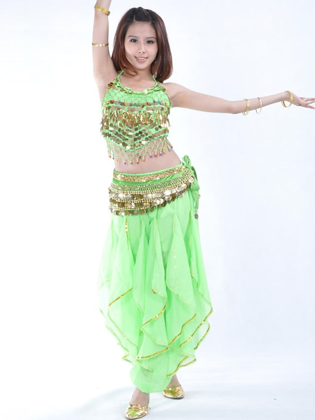 Belly Dance Top Coin Beading Sequin Women's Performance