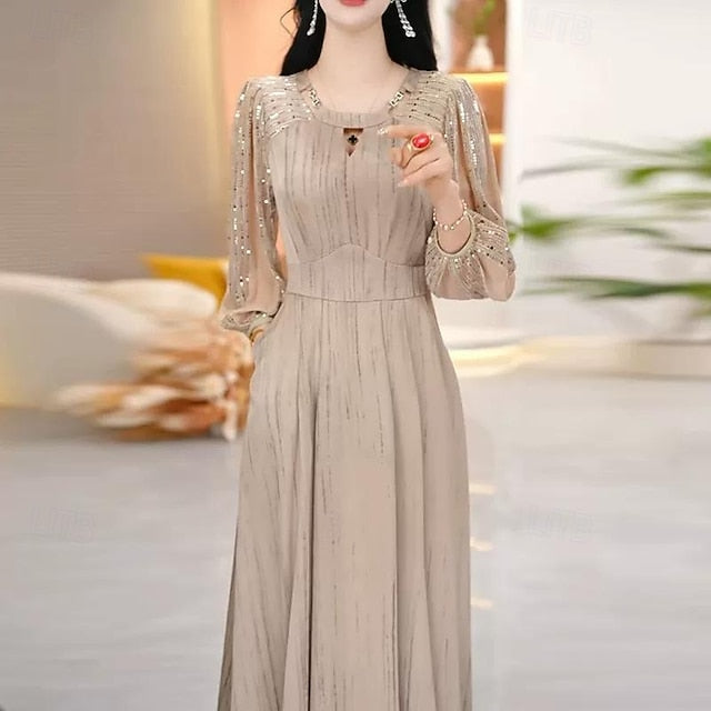 Women's Midi Dress Graduation Dress Sequin Dress Party