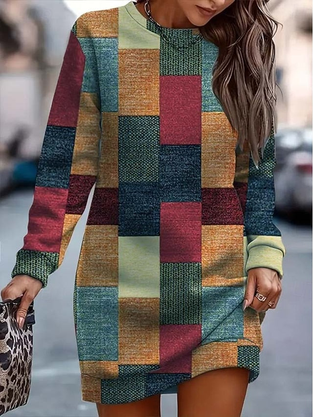 Women's Sweater Dress Mini Dress Shift Dress Party Casual