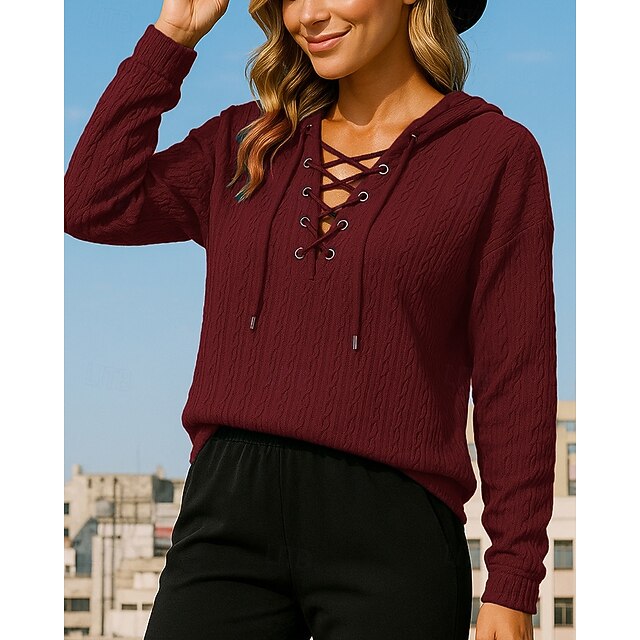 Christmas Women's Casual Sweatshirt Pullover Hoodie Long