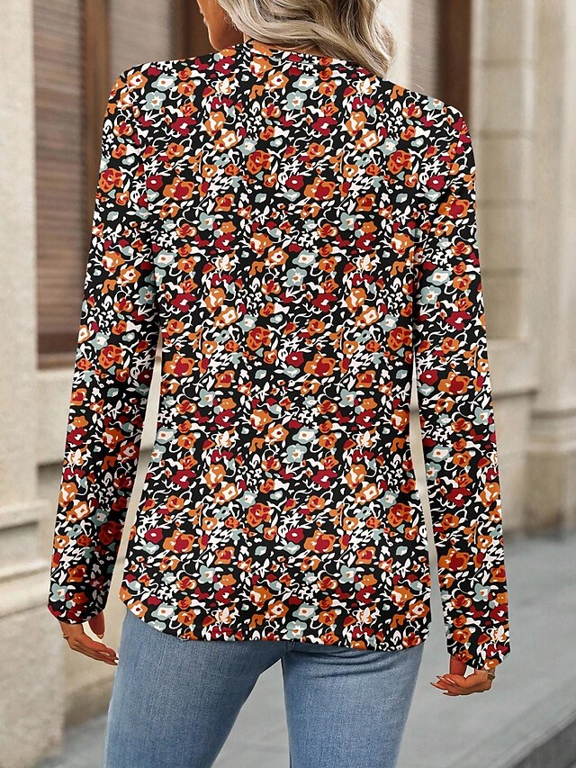 Women's T Shirt Print Floral Graphic Plants Fashion Stylish