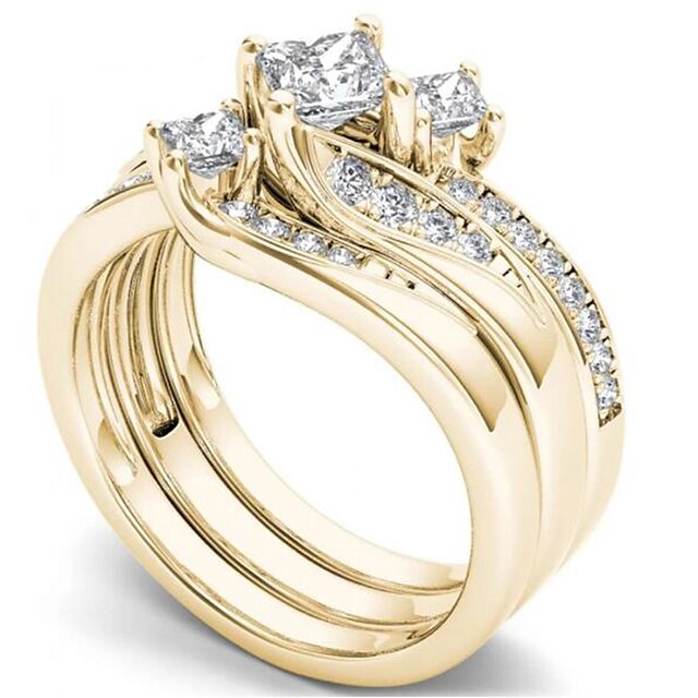 Prom Women's For Band Ring Date 3pcs Gift Ring