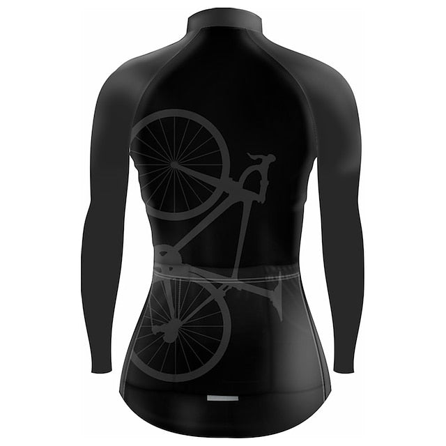 Women's Cycling Jersey Graphic Funny Long Sleeve Bike