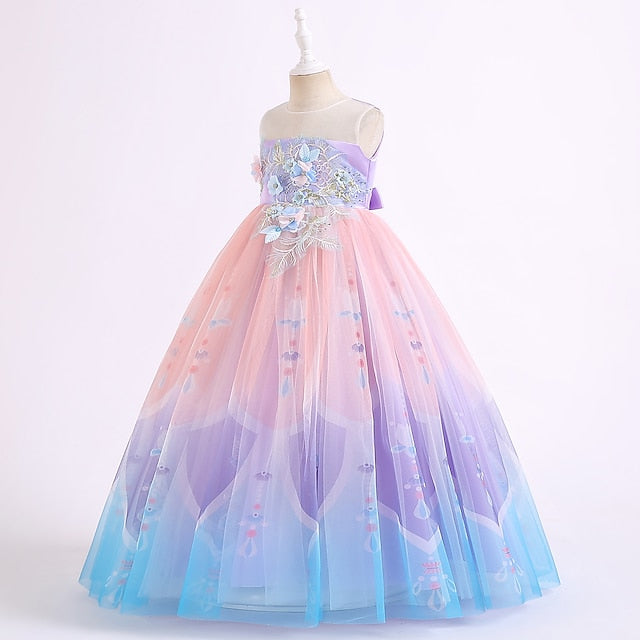 Girls' Party Kids Flower Dress Girl