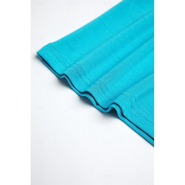 Women's Clothing Basic Oversized Round Neck T-shirts Plain