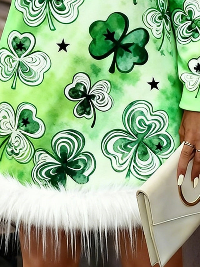 St. Patrick's Day Women's Mini Dress Casual Dress