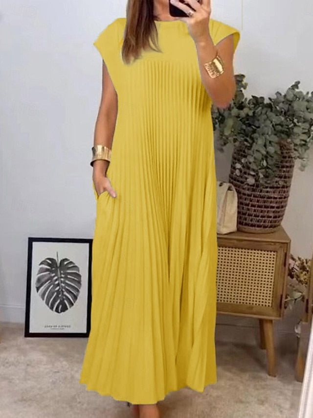 Women's Maxi Dress Casual Dress Solid Color Fashion