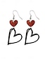 Classic Earrings Sweet Earrings Heart Hoop Retro