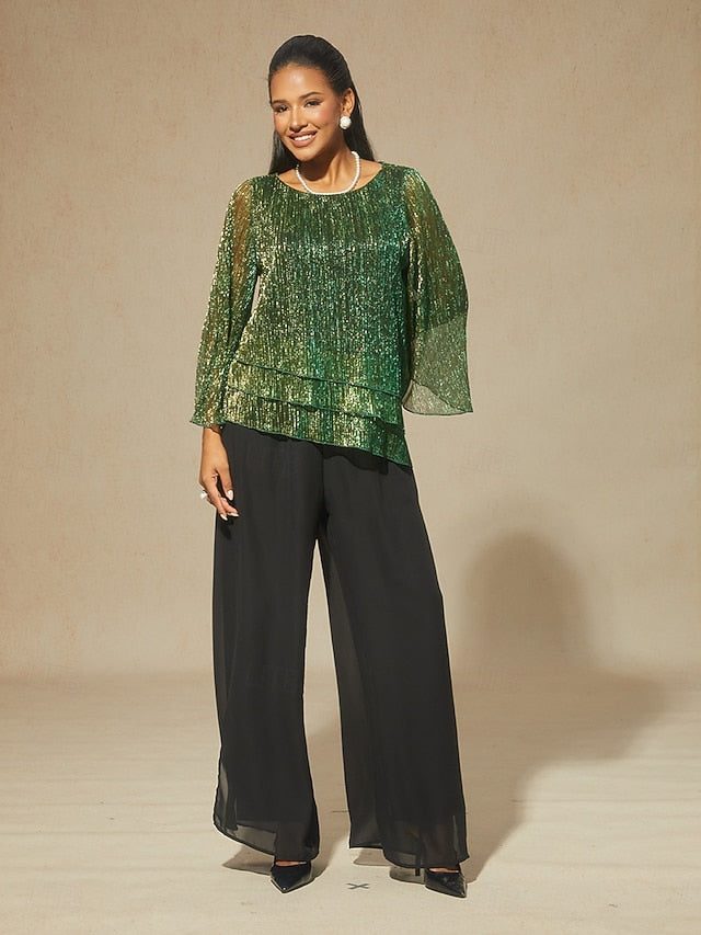 Women's Blouse Dressy Tops Flowy Tops Chiffon Tops Sequins