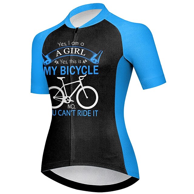 Women's Cycling Jersey Graphic Letter & Number Funny