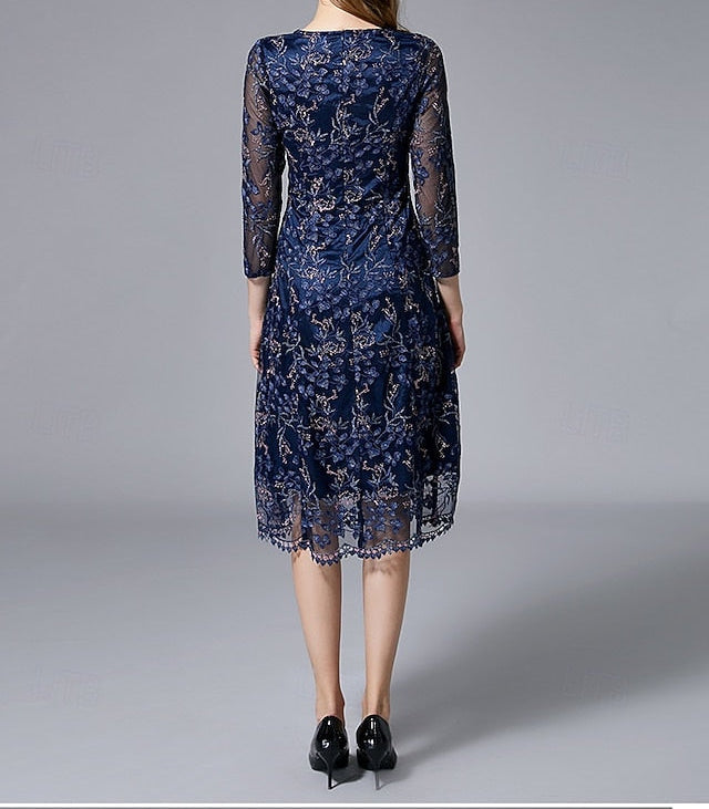 A-Line Vintage Party Elegant Dress the Bride Mother of