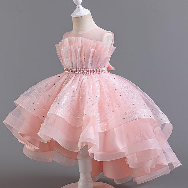 Sequin Girl Dress Sleeveless Flower Girls' Party Kids
