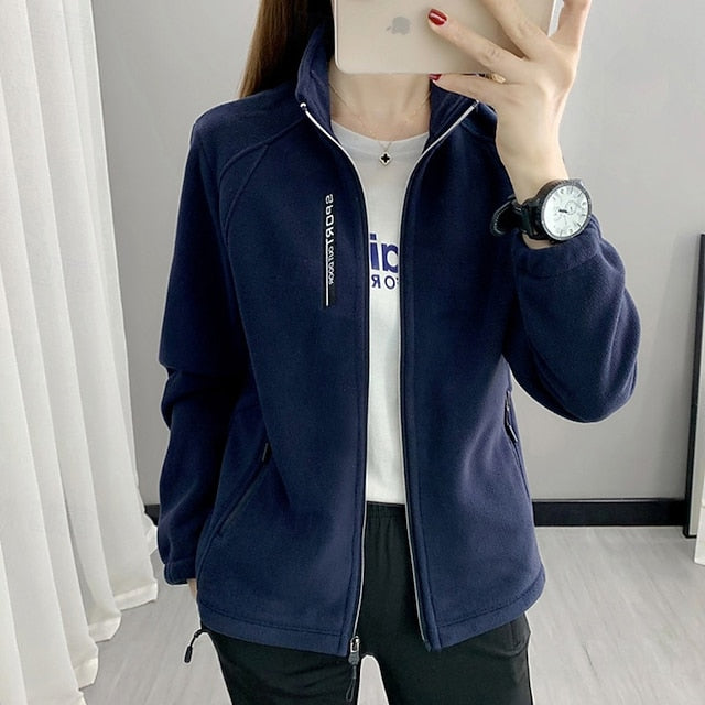 Women's Hiking Jacket Fleece Jacket Winter Coat Thermal