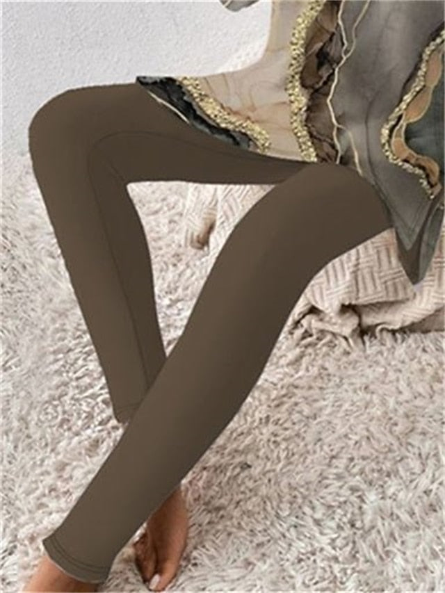 Women's T Shirt Pants Sets Pants Trousers Long Sleeve Crew