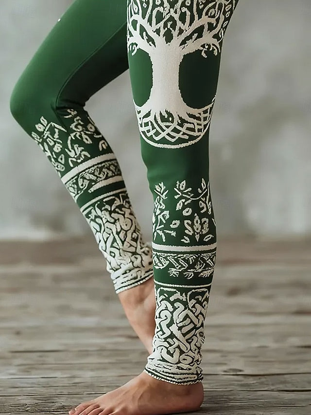 Women's Viking Boho Leggings Vacation Vintage Ethnic Style