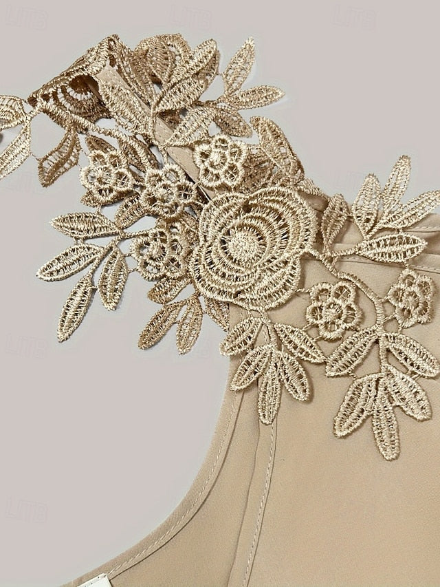 Women's T Shirt Tee Top Eyelet Cut Out Solid Color Floral