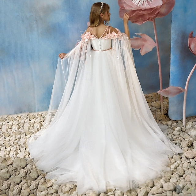 Girl Dress Party Flower Communion First Girls'