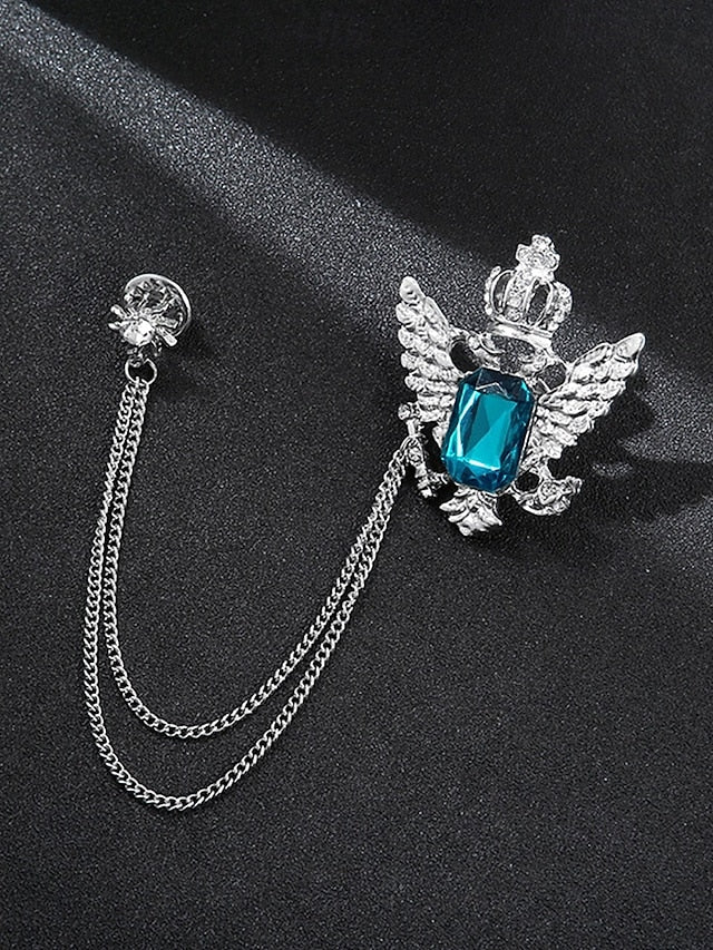 Christmas Lapel Pin with Men's Brooch Deer