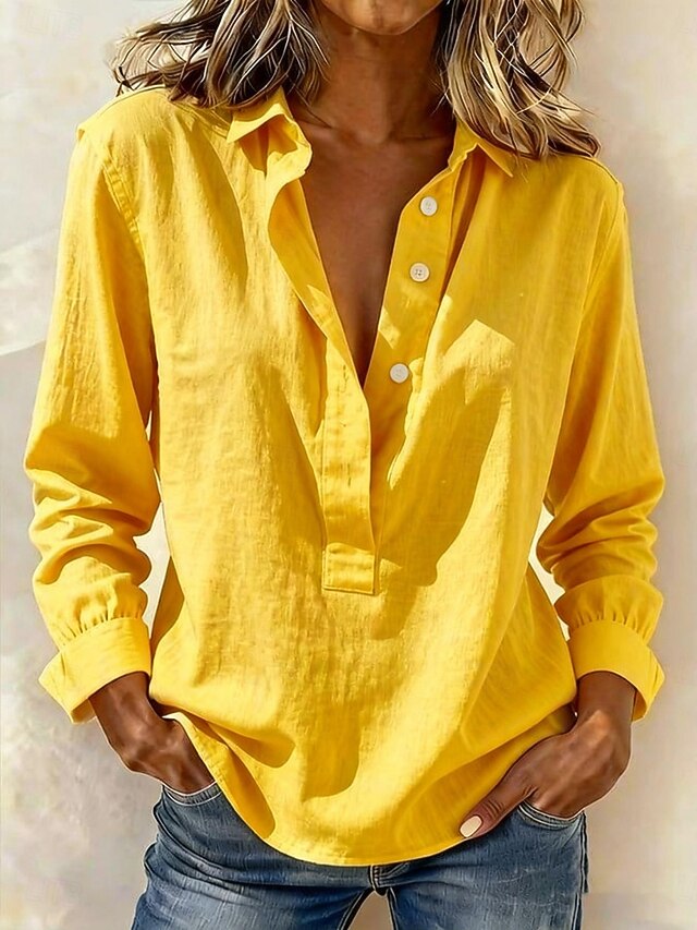 Women's Popover Shirt Summer Shirt Casual Shirt Blouse