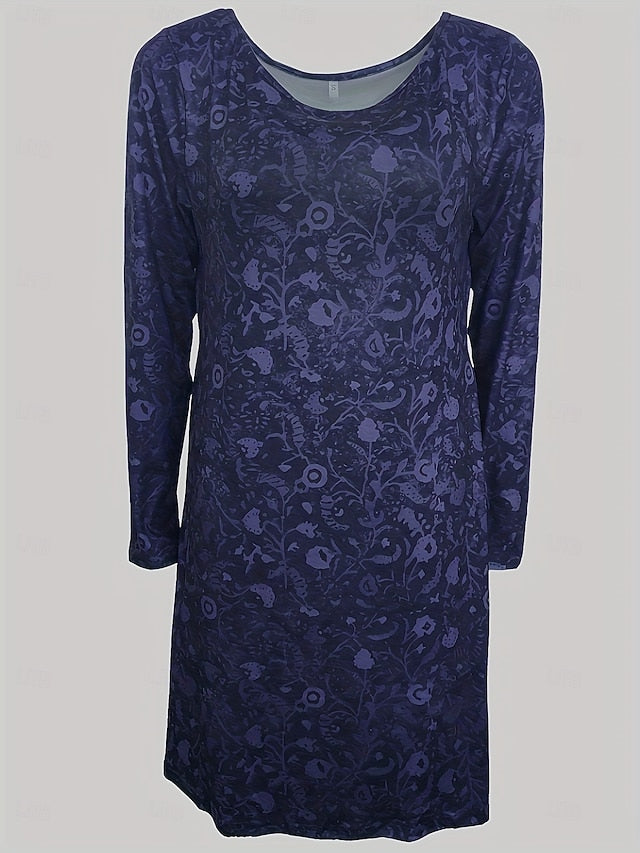 Women's Knee Length Dress Casual Dress T Shirt Dress Tee