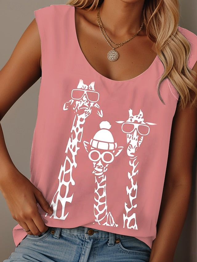 Women's Camisole Tank Top Print Graphic Animal Graffiti