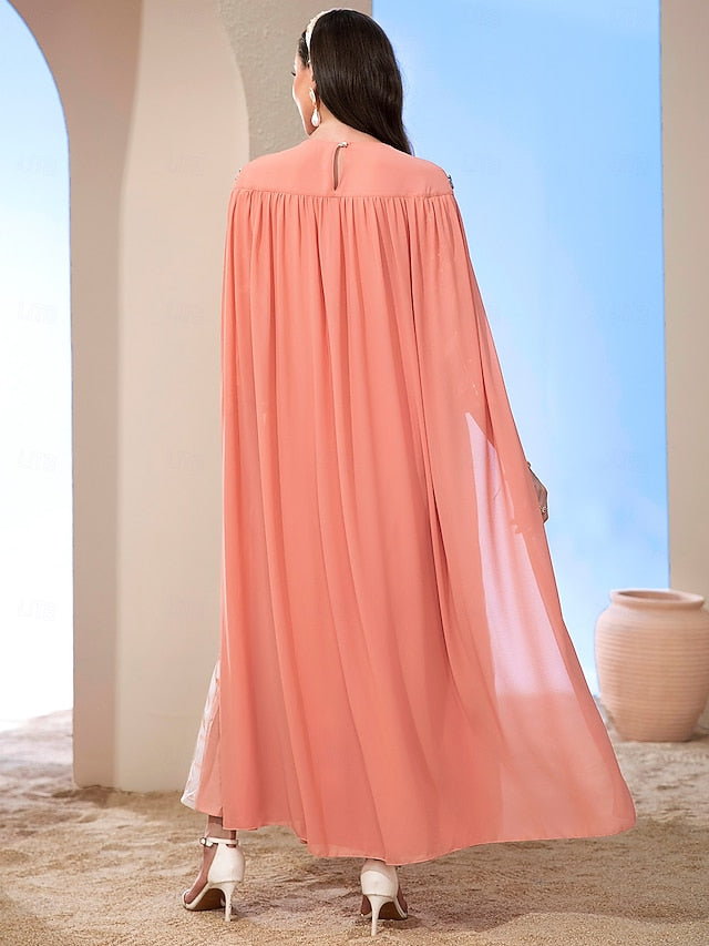 Dress Cape Bride Elegant the of Mother Vintage A-Line