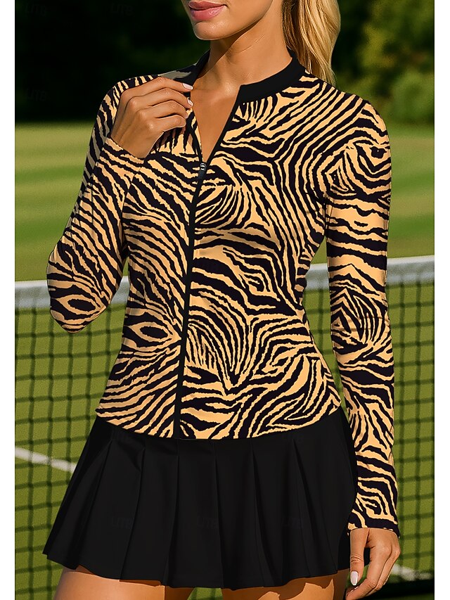 Women's Animal Leopard Tops Sport Shirt Tennis Shirt Tennis