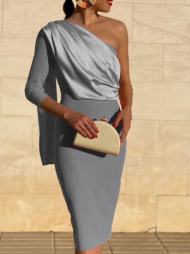 Sheath Column Knee Length Cocktail Dresses Party Dresses Elegant